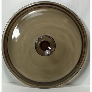 Pyrex Corning Visions Amber Lid   ‎ N-2-1/2-C   34   LID ONLY No Chips